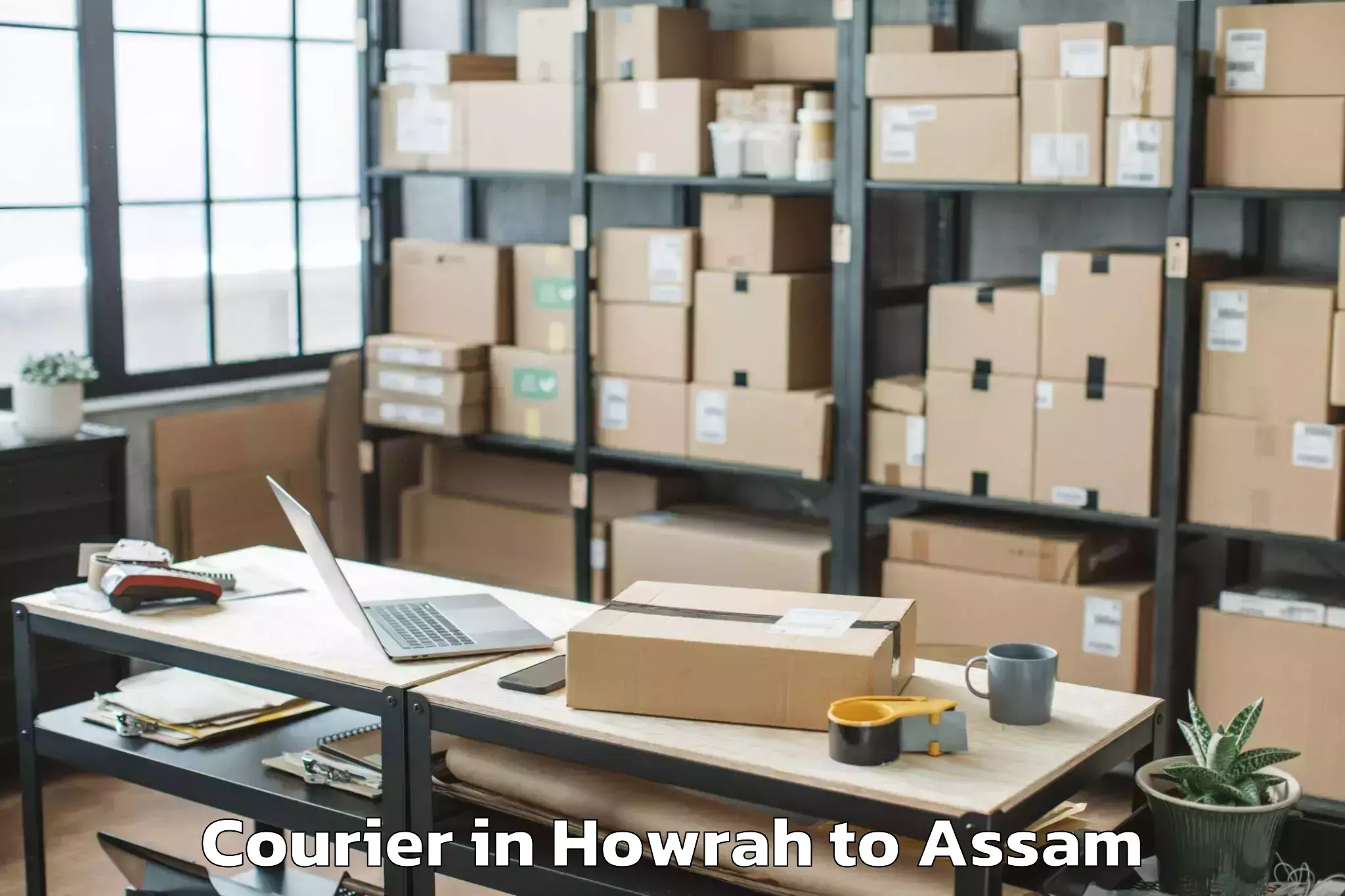 Book Howrah to Khoirabari Courier Online